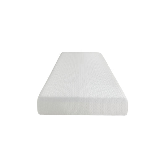 8-inch Twin Size Bed Mattress Gel-Infused Memory Foam Mattress, Firm, White, Mattress in a Box