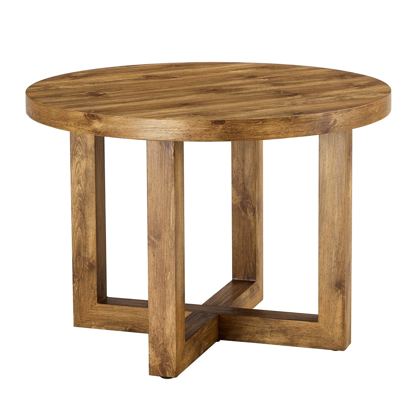 Milo Modern Round Natural Finish Dining Table