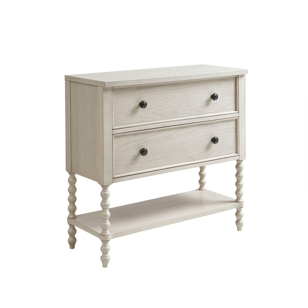 Orson 2 Drawer Accent Chest Antique Cream