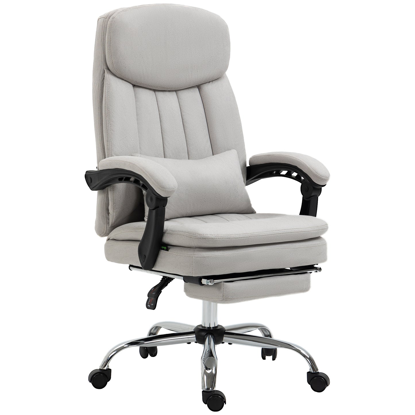 Persimmon Light Gray Microfiber Executive Office Chair