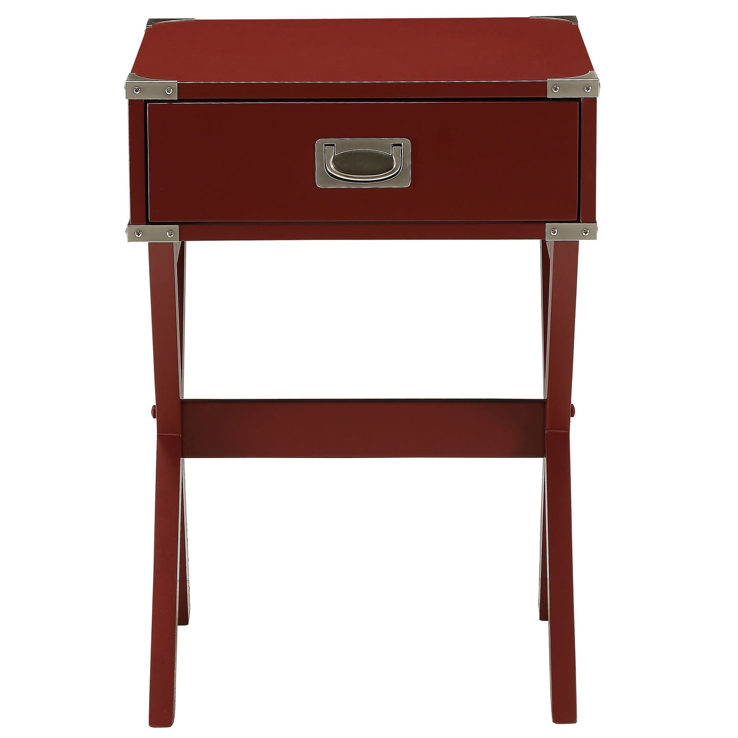 Red 1-drawer End Table