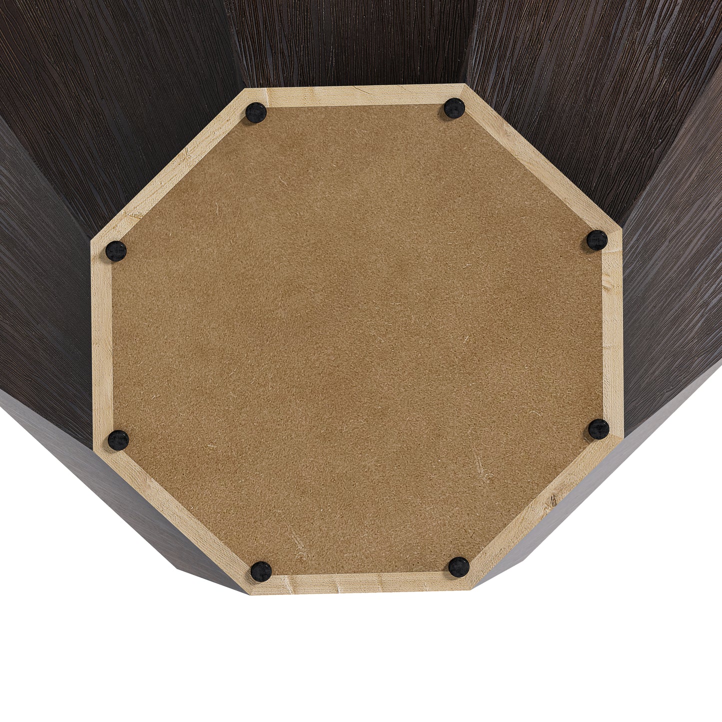 Normal 31.5" Octagonal Coffee Table, Dark Walnut