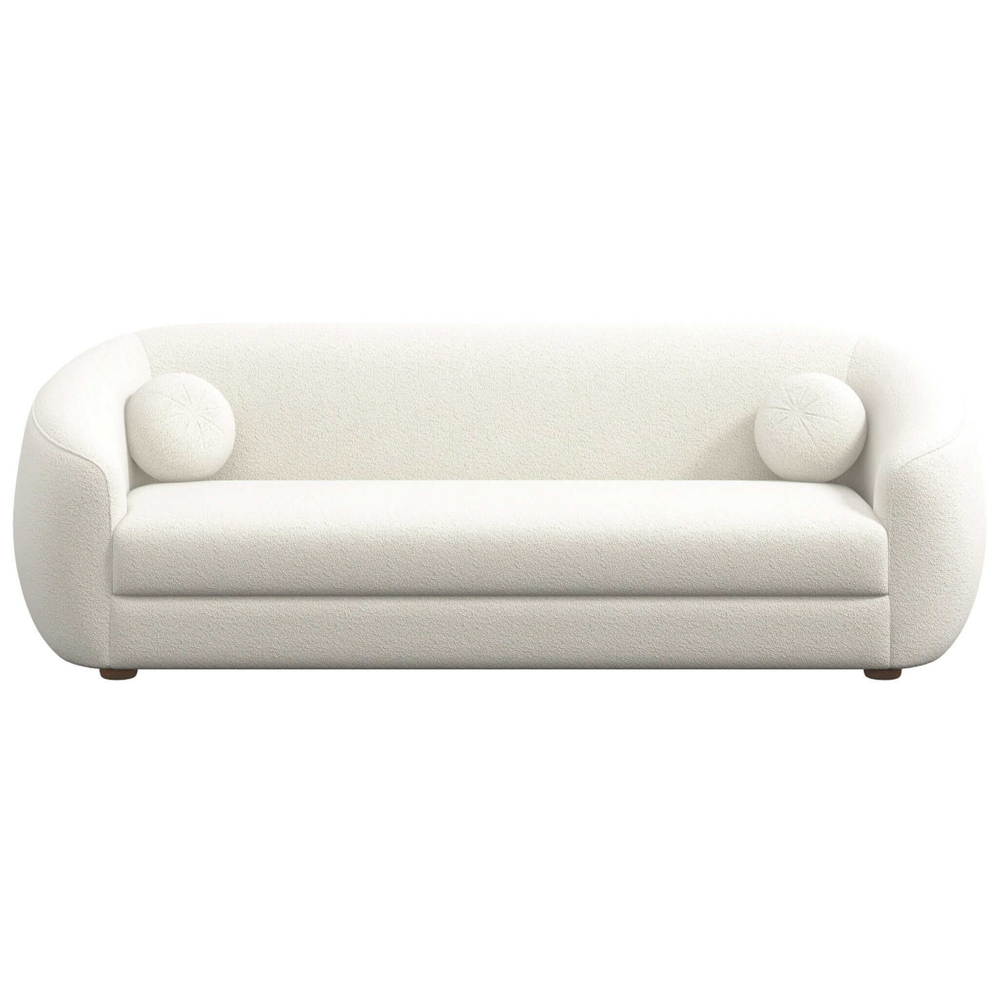 Melinda Modern Ivory Boucle Upholstered Sofa