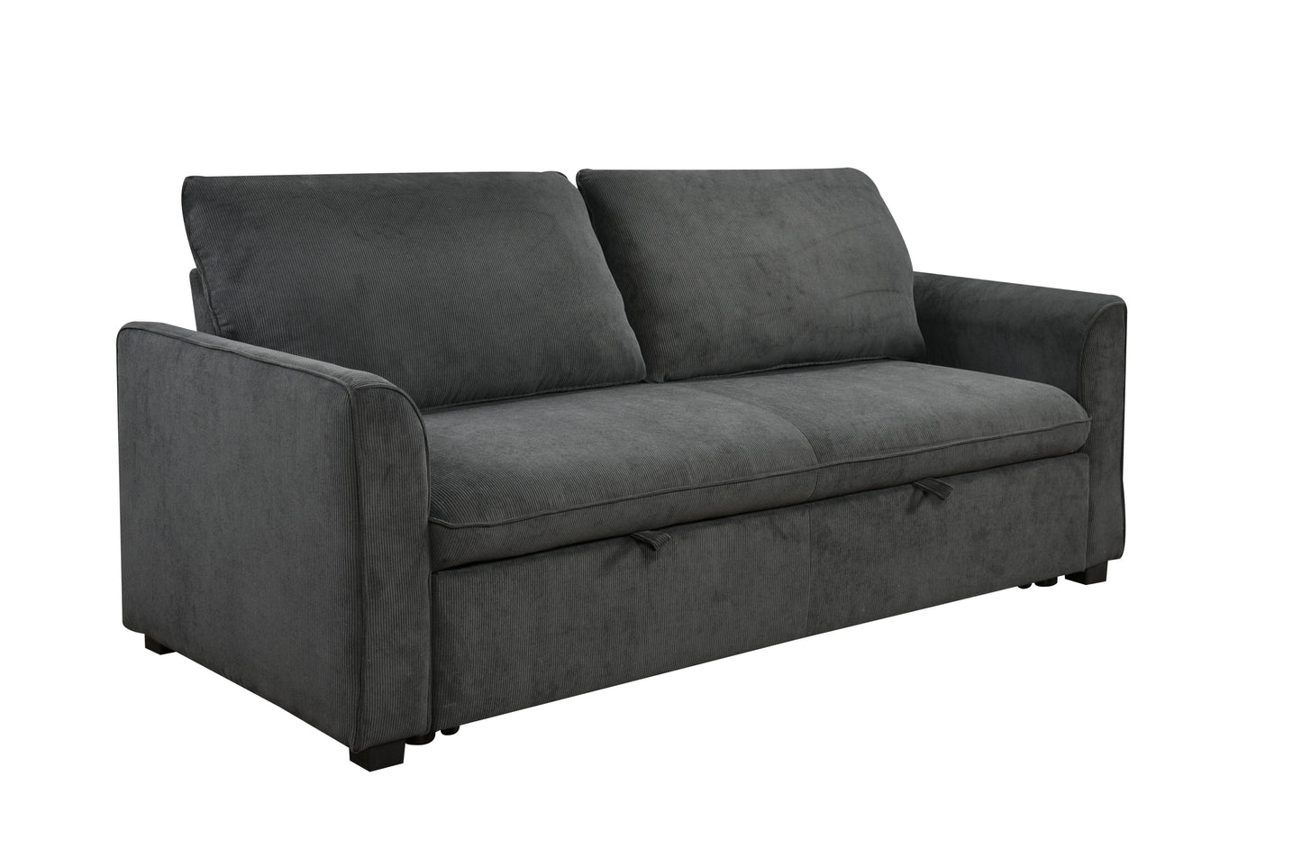 Saffron Modern 78" 3 in 1 Convertible Sofa Sleeper, Gray