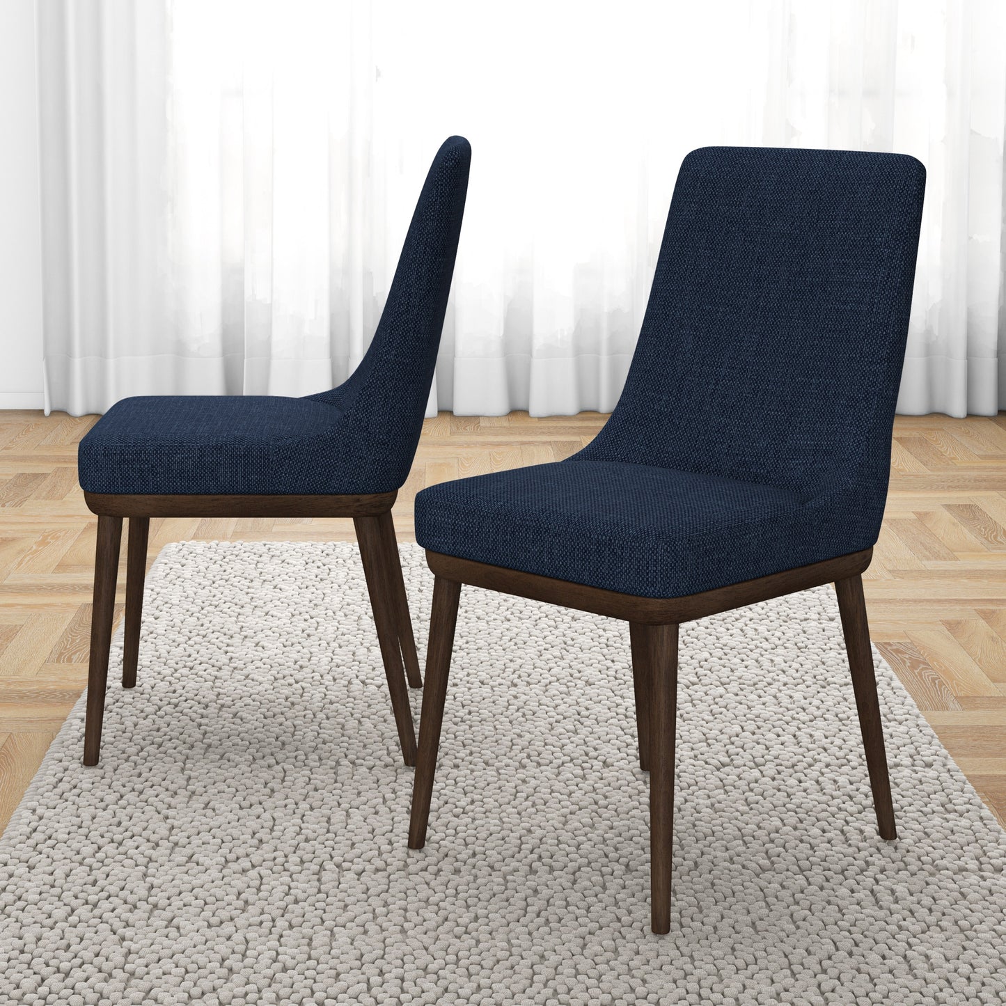 Kate Mid-Century Modern Dining Chair Set of 2