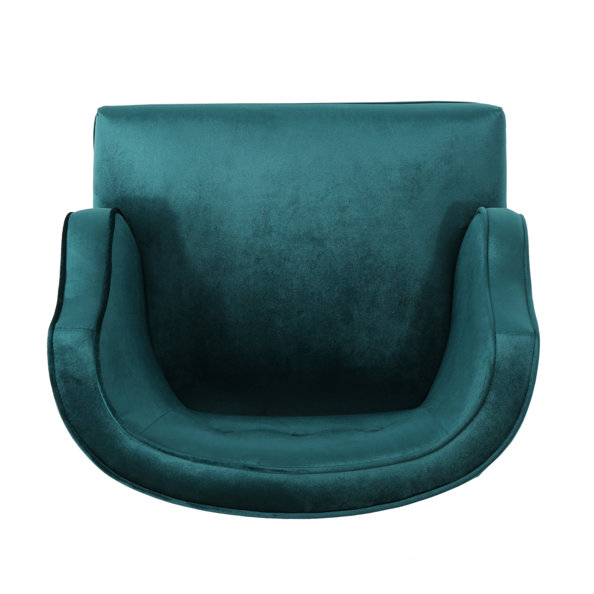 Wren Mid-Century Teal Velvet Tufted Accent Chair