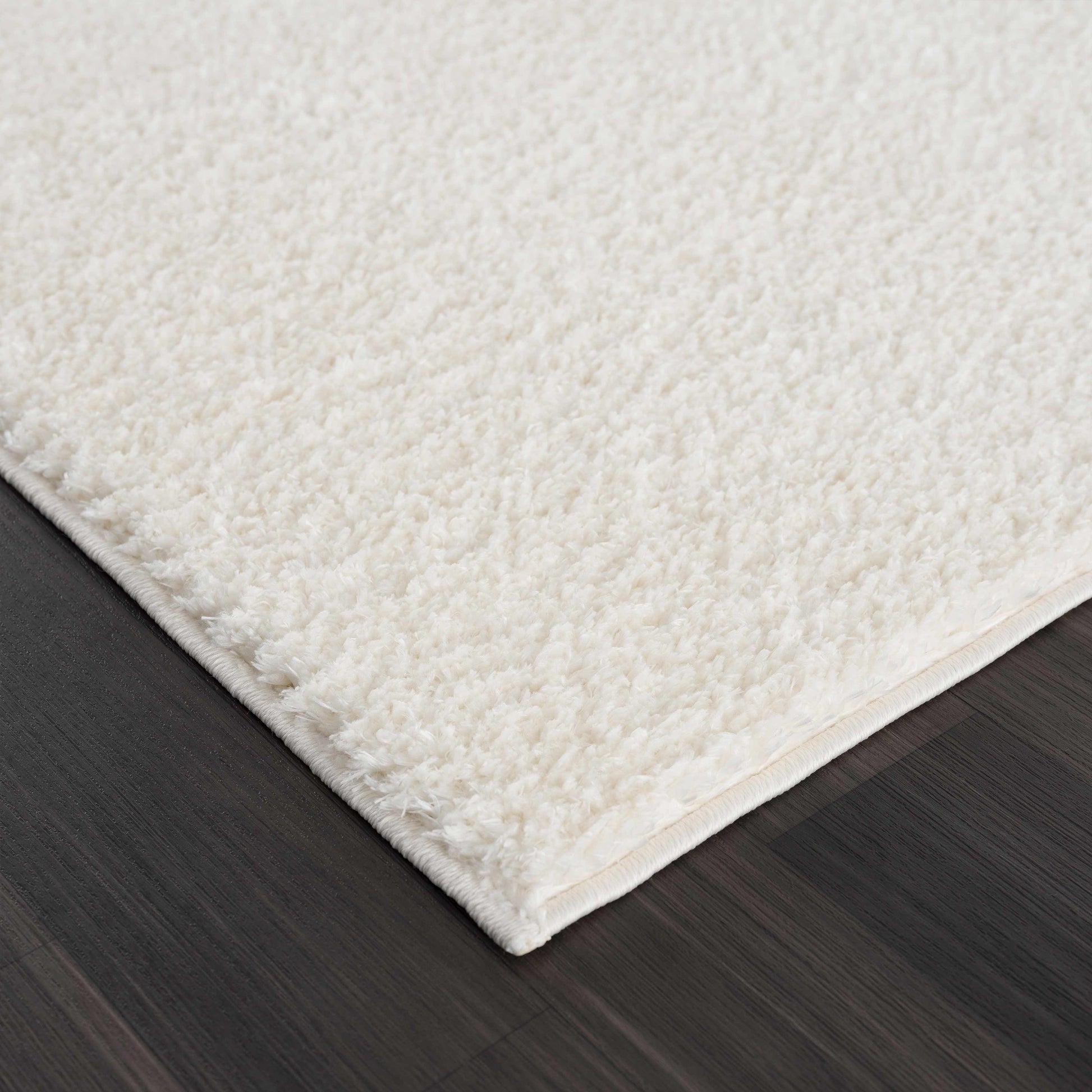 Judy White Washable Area Rug