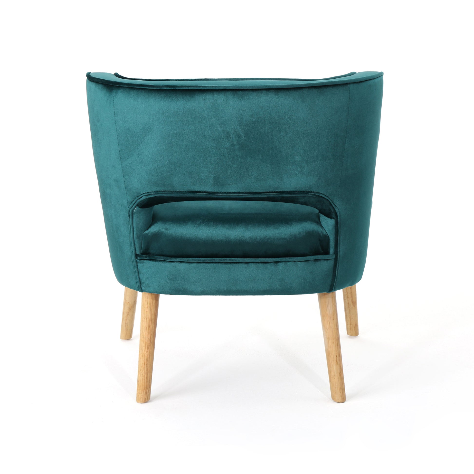 Wren Mid-Century Teal Velvet Tufted Accent Chair