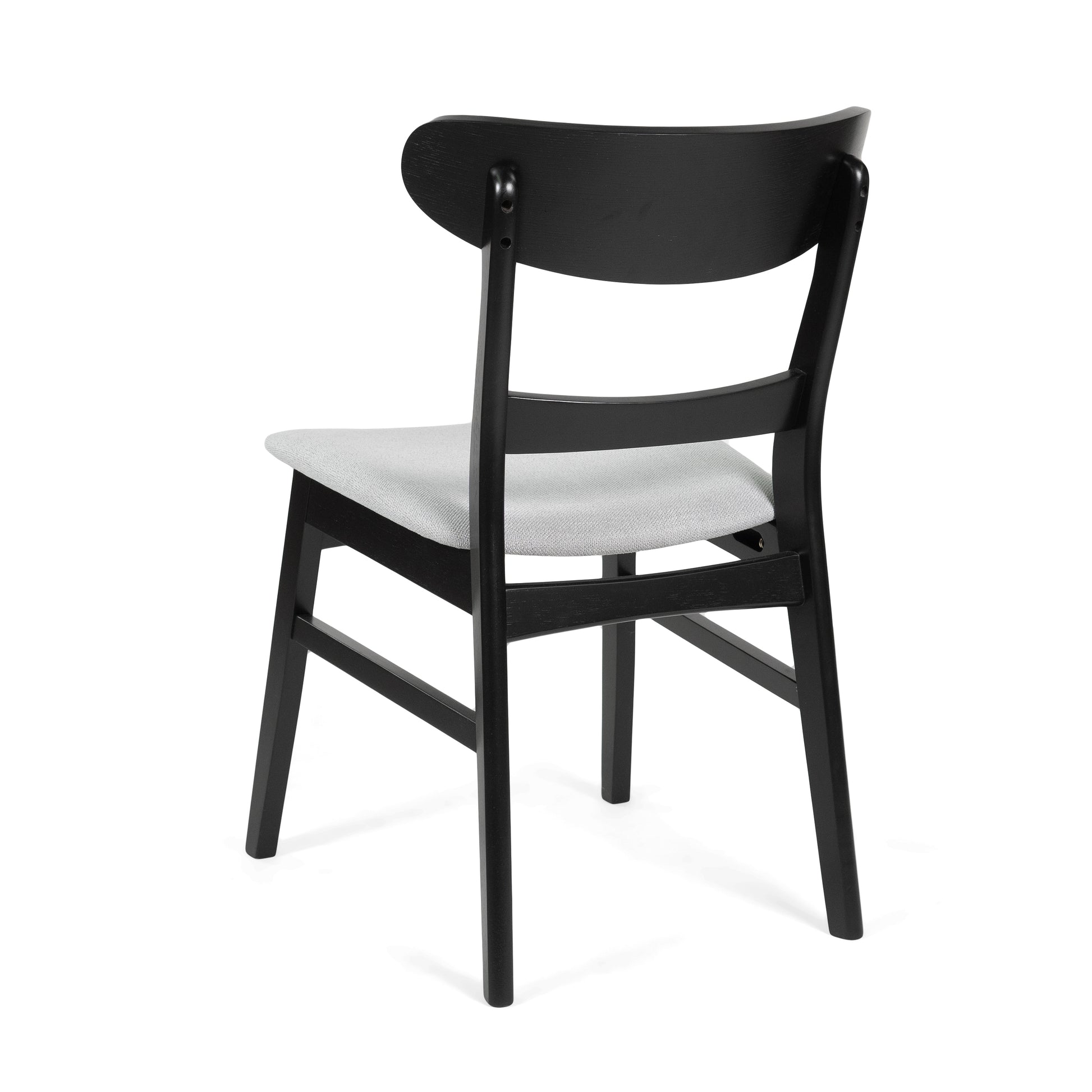 Nancy Mid-Century Modern Side Chairs Set of 2 Black & Gray