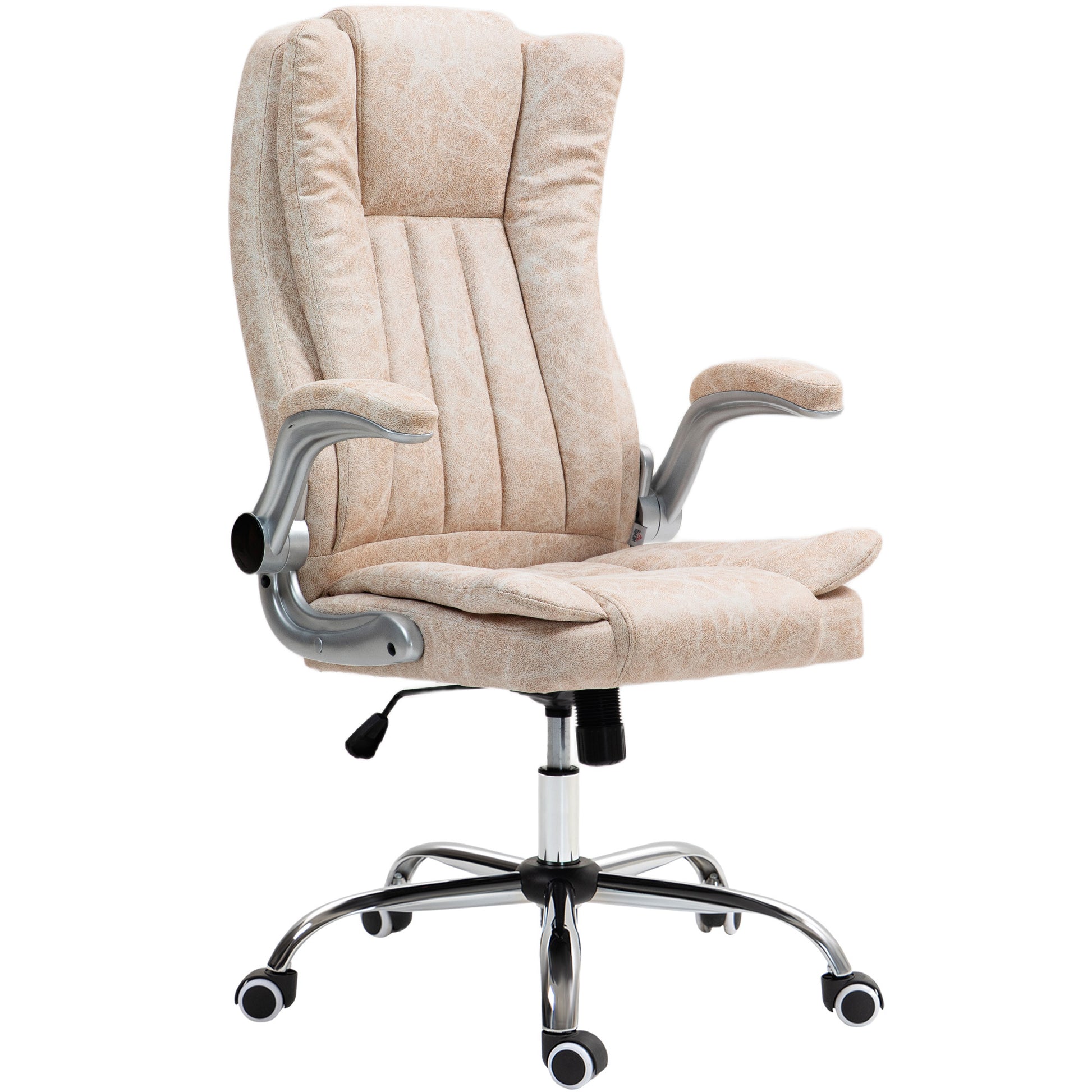 Anastasia Microfiber High Back Executive Office Chair, Cream