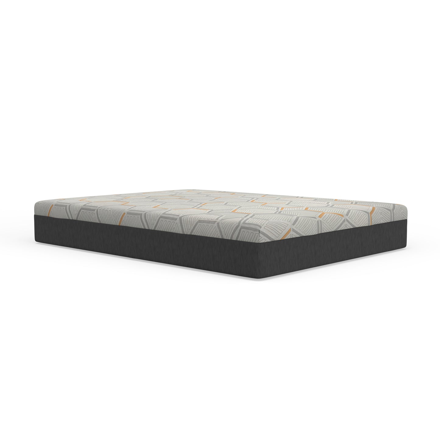 Parker 12" Copper Gel Cooling Memory Foam Mattress with Edge Support and Air Grid Base, Split King