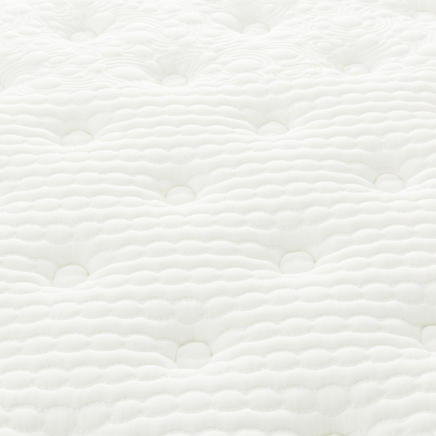 Premium 12 in. King Size Pocket Coil Hybrid Mattress, Plush Gel Memory Foam Mattress, White/Gray