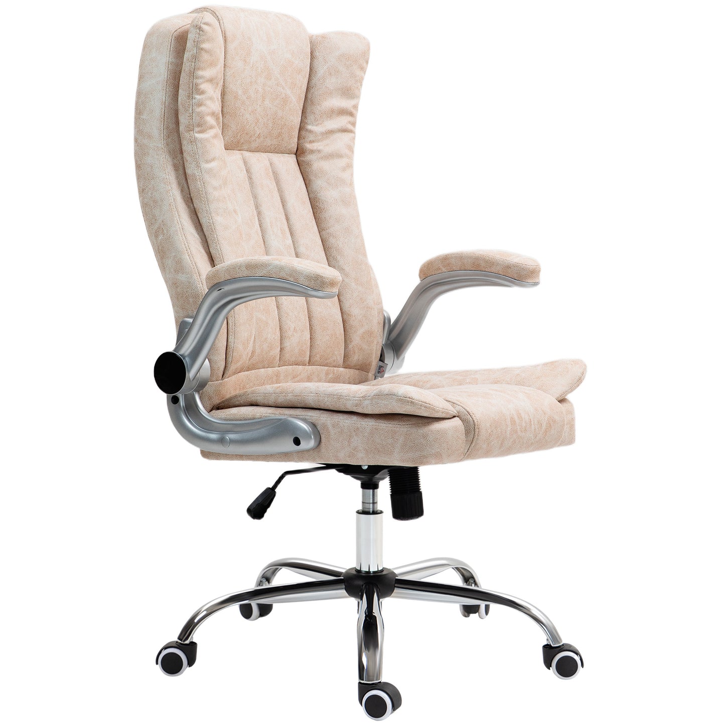 Anastasia Microfiber High Back Executive Office Chair, Cream