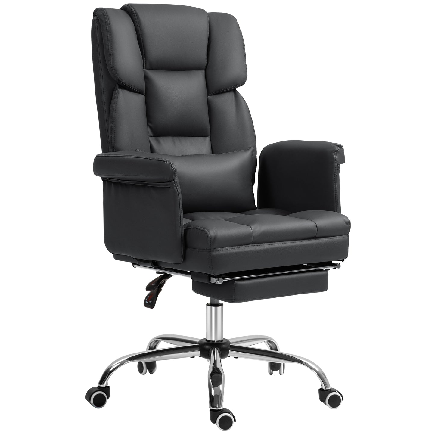 Amara PU Leather Executive Office Chair, Black