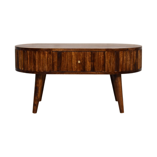 Landa Striped Chestnut Coffee Table