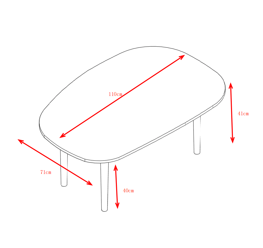 Teller Modern Coffee Table