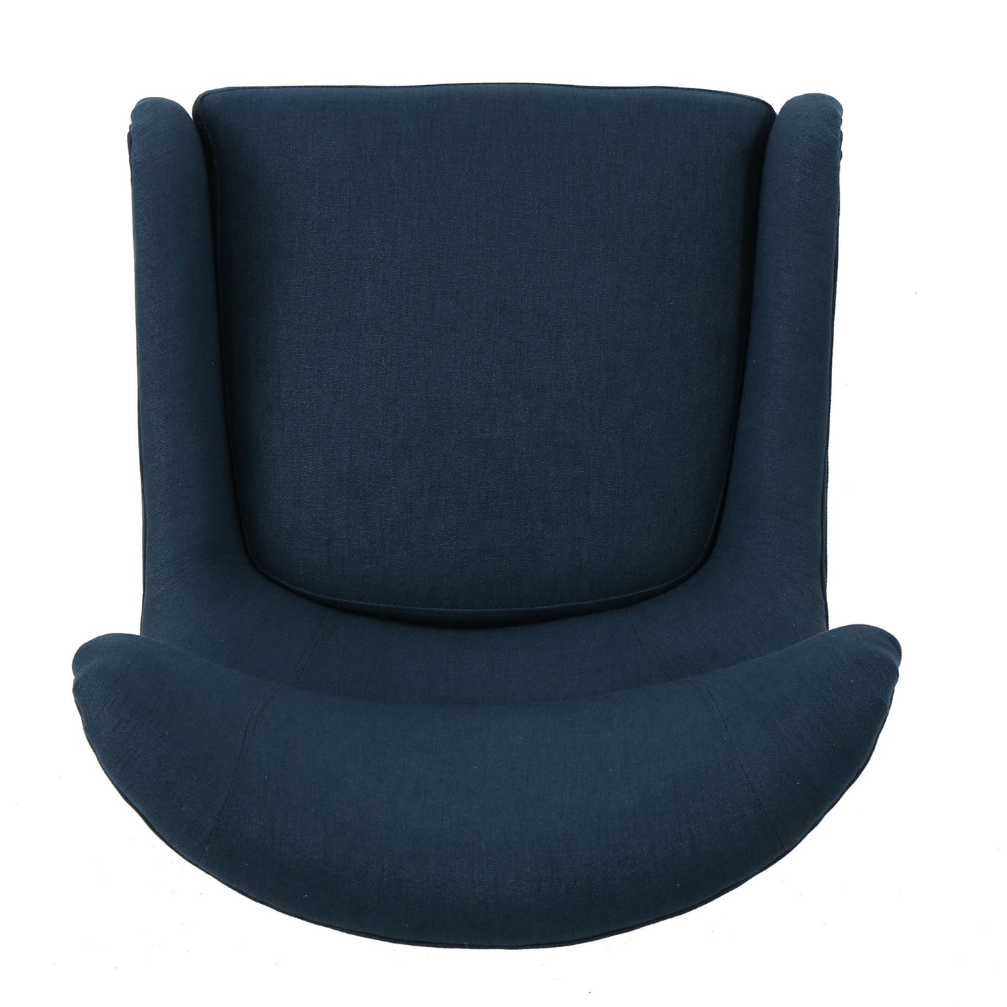 Quentin High Back Linen Arm Chair - Blue