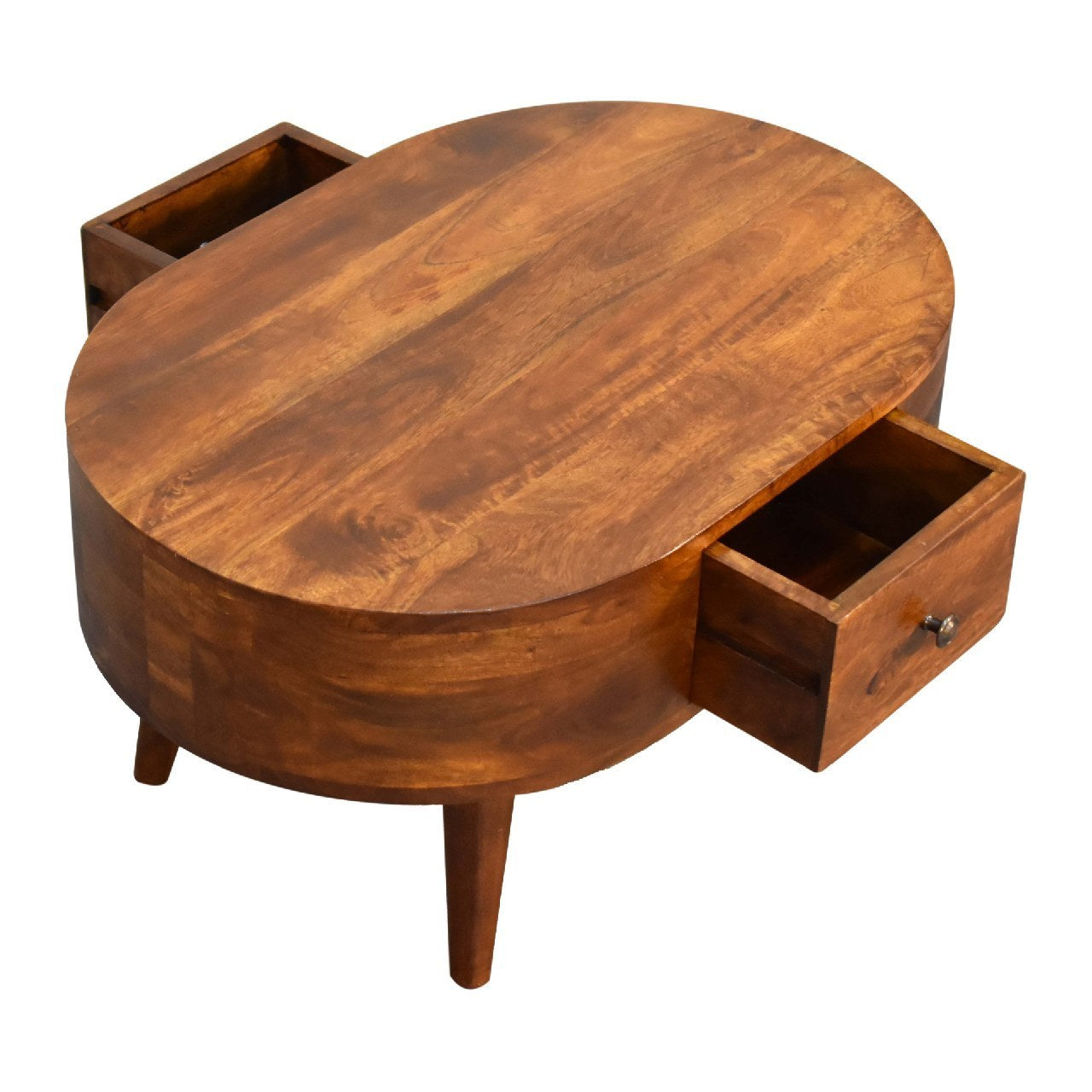 Rita Mini Chestnut Rounded Coffee Table