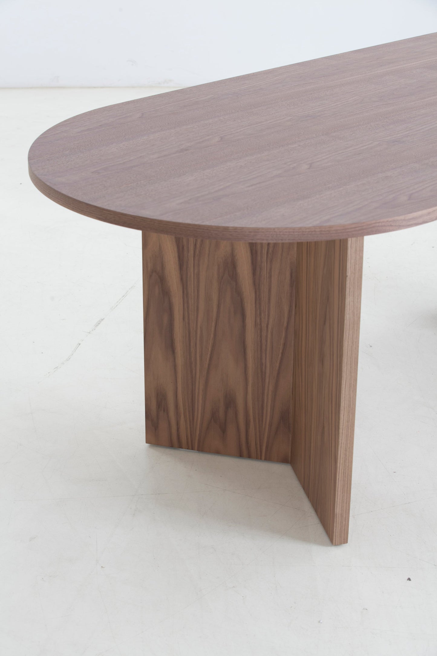 Hazel 78" Modern Dining Table, Walnut