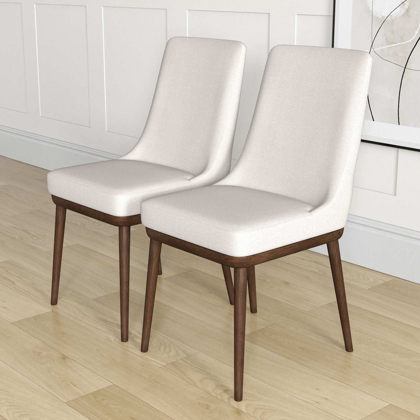 Kate Mid-Century Modern Dining Chair Set of 2