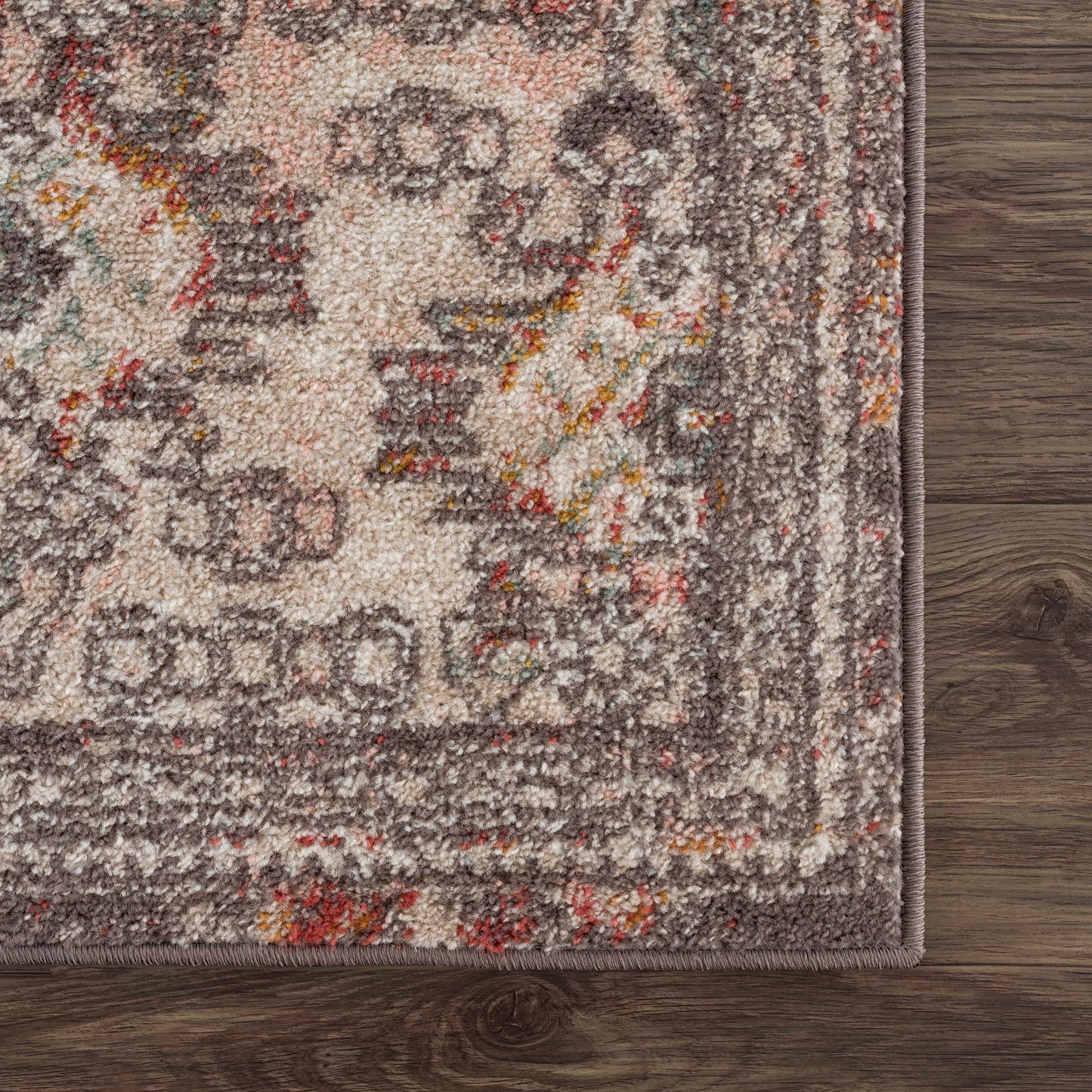 Yennora Brick Red Medallion Rug - Clearance