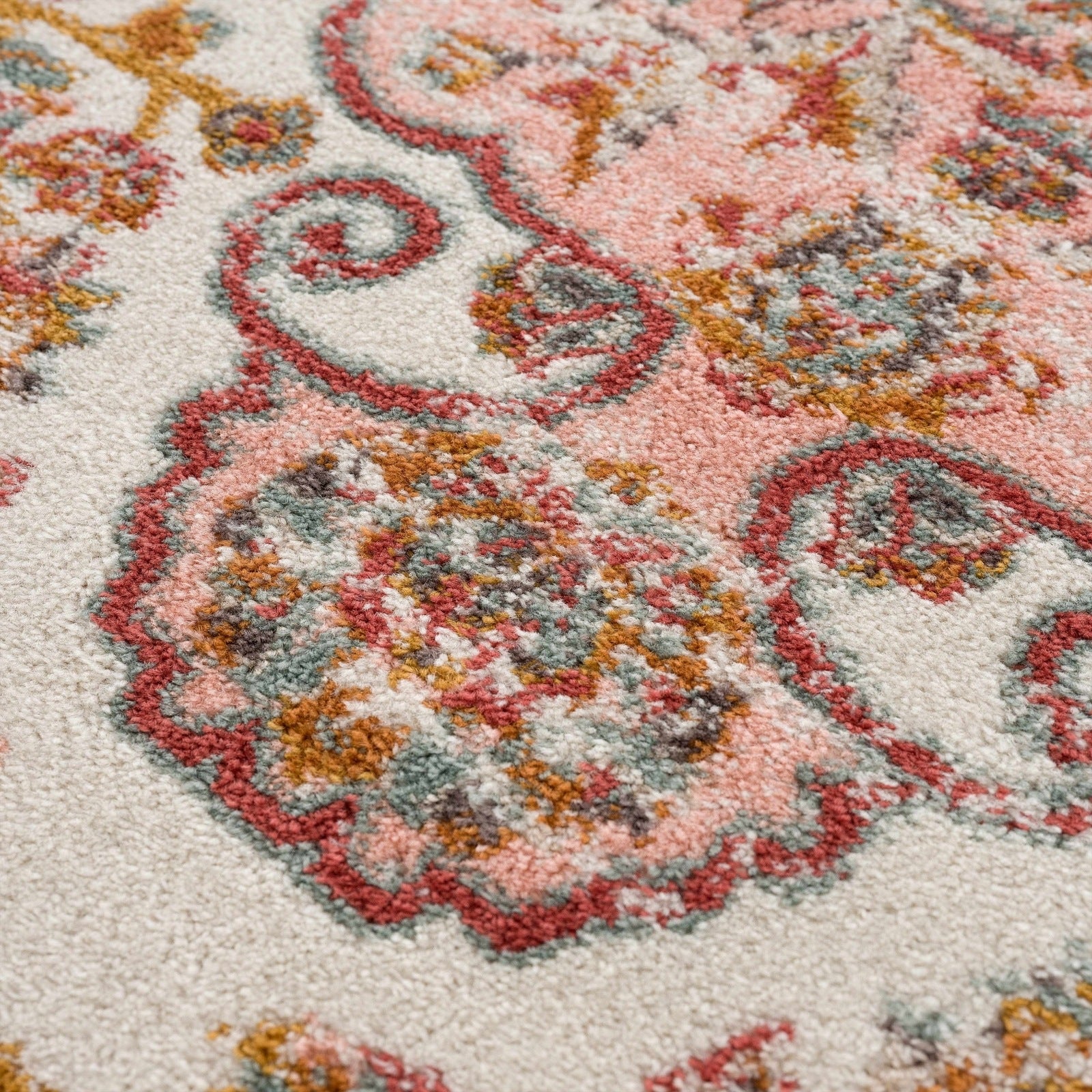 Oark Floral Medallion Area Rug