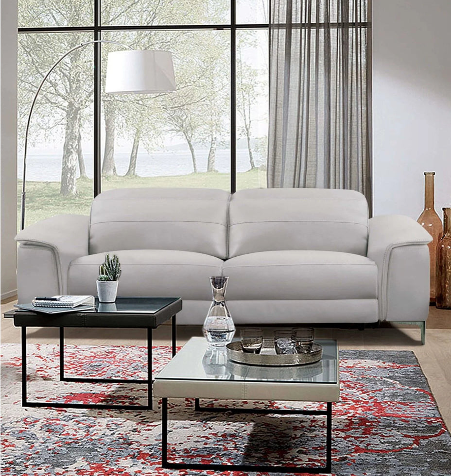 Ascona Contemporary Power Sofa - Light Taupe