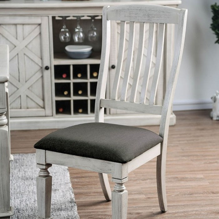 FOA Georgia Transitional Padded Fabric Set of 2 Dining Side Chair