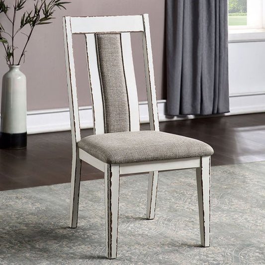 FOA Halsey Rustic Two-Toned Dining Side Chair