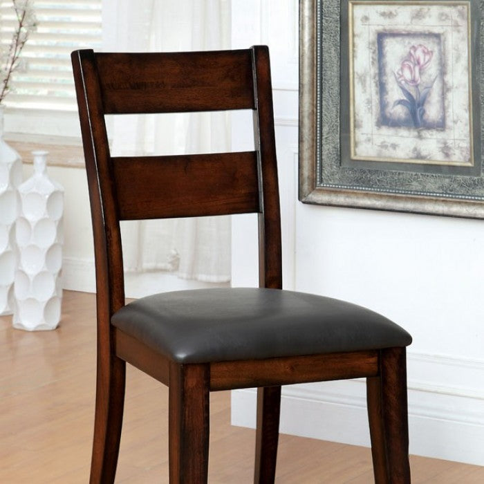 FOA Dickinson Transitional Dark Cherry Dining Side Chair - Set of 2