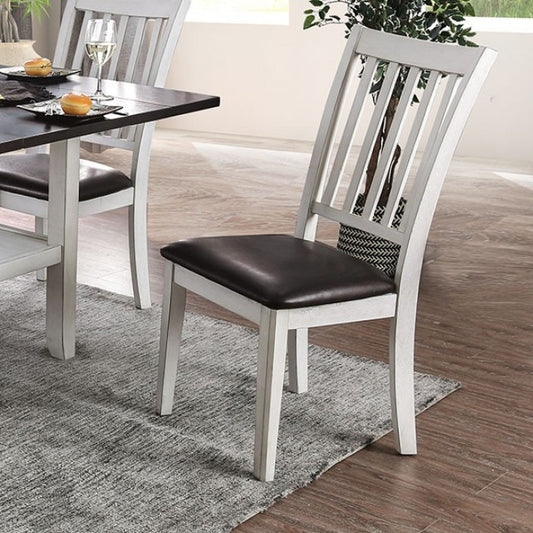 FOA Rae Transitional Ladder-back Set of 2 Dining Side Chair