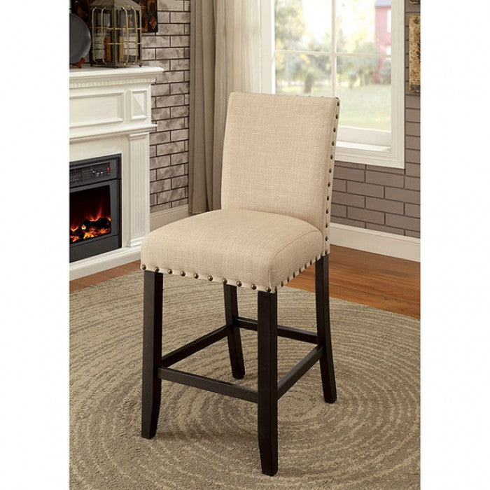 FOA Kaithlin Transitional Set of 2 Counter Height Dining Chair