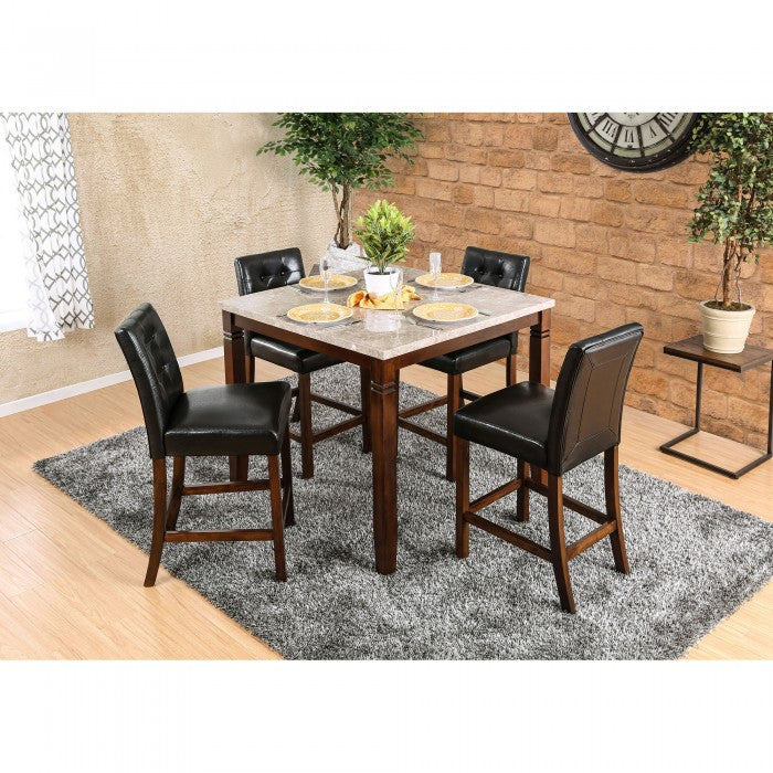 FOA Marstone Transitional Set of 2 Counter Height Dining Chair