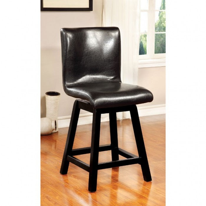 FOA Hurley Contemporary Faux Leather Counter Height Dining Chair - Set of 2