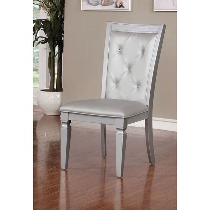 FOA Alena Transitional Style Set of 2 Dining Side Chair