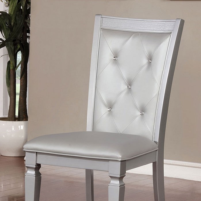 FOA Alena Transitional Style Set of 2 Dining Side Chair