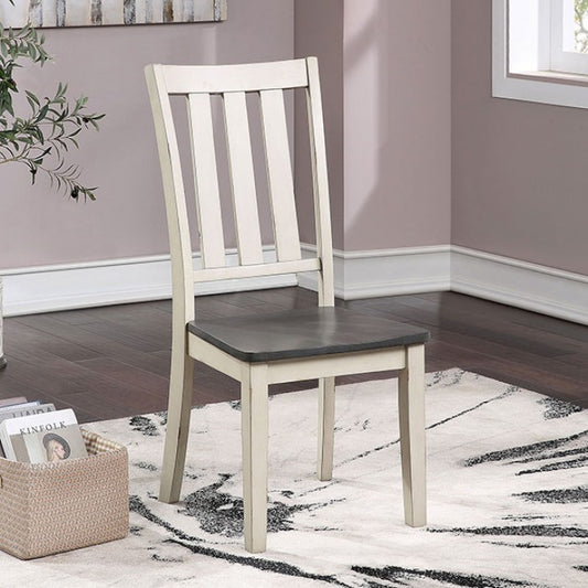 FOA Frances Rustic Slat Back Dining Side Chair