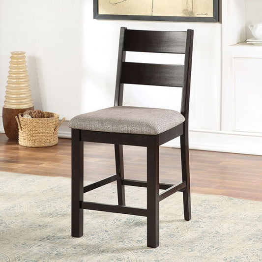 FOA Valdor Transitional Padded Fabric Seat Counter Height Dining Chair