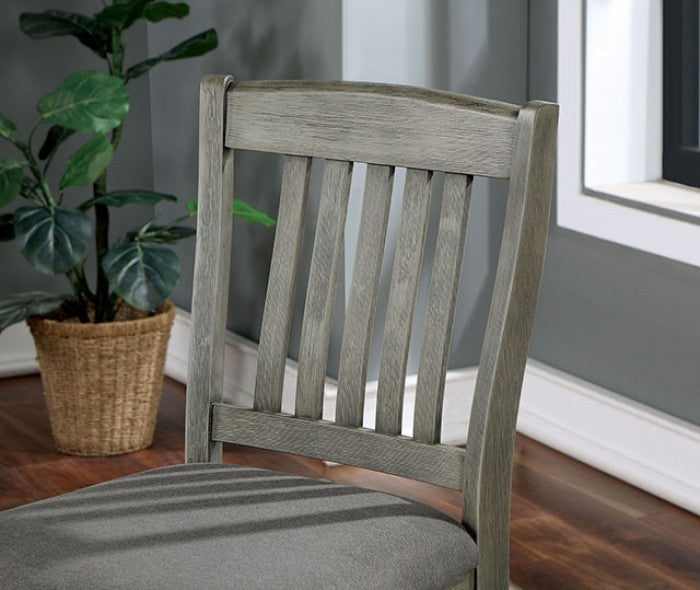 FOA Anaya Transitional Wire-brushed Finish Counter Height Dining Chair