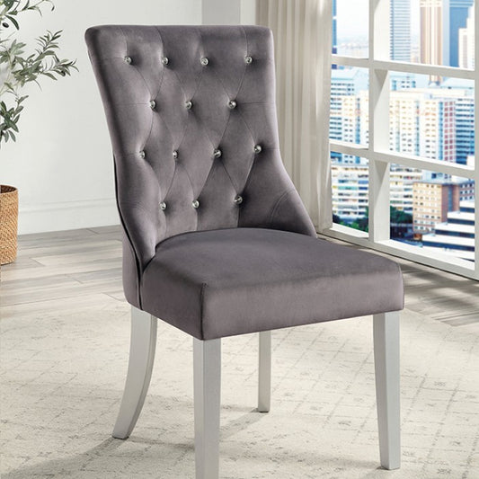 FOA Regensdorf Glam Velvet Fabric Side Dining Chair