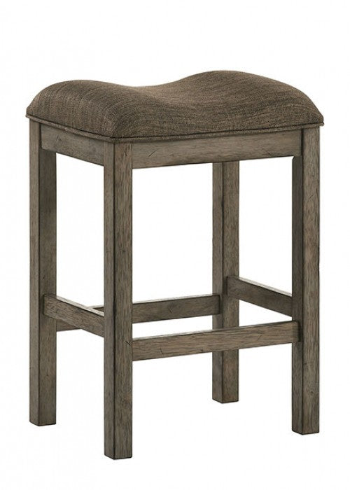 FOA Gumboro Rustic Rustic Bar Stool - Chestnut/Brown