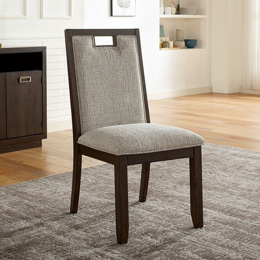 FOA Caterina Contemporary Padded Seat and Back Set of 2 Dining Side Chair