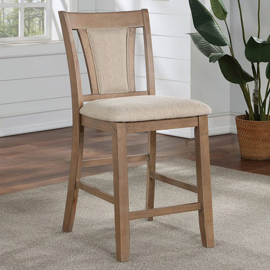 FOA Upminster Set of 2 Transitional Counter Height Dining Chair