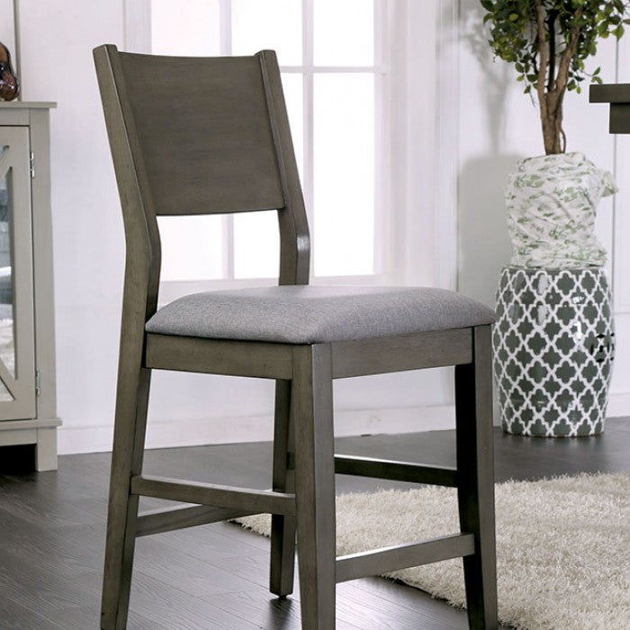 FOA Anton Contemporary Set of 2 Counter Height Dining Chair