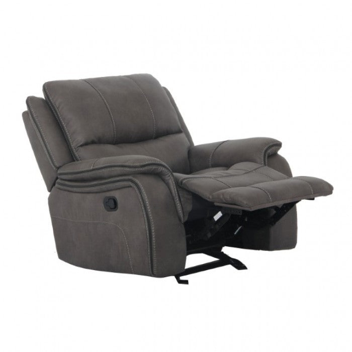 FOA Henricus Transitional Glider Recliner - Dark Gray