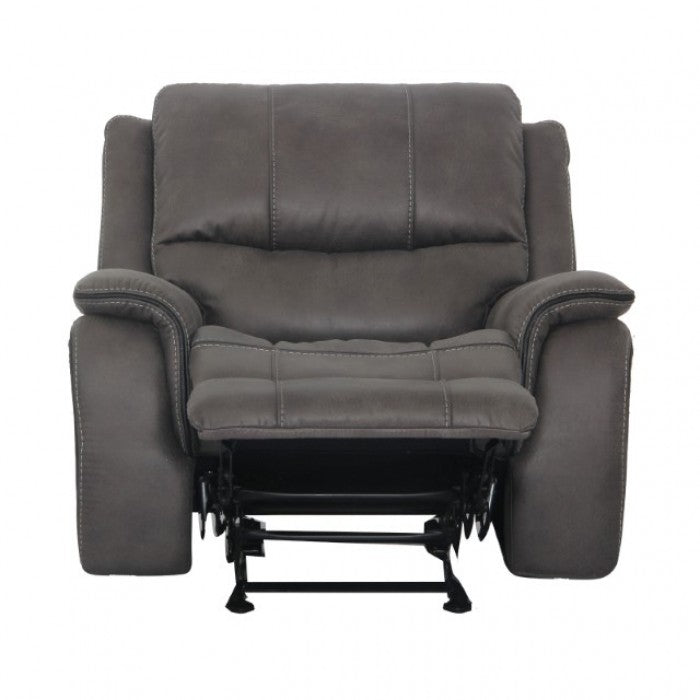 FOA Henricus Transitional Glider Recliner - Dark Gray