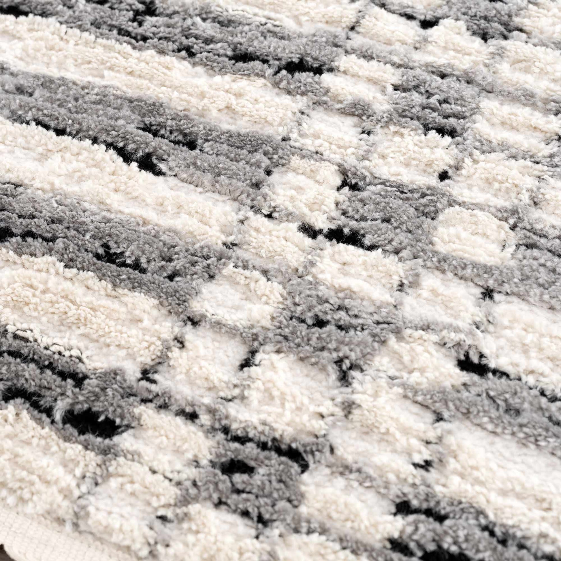 Nava Grid Plush Tassel Rug - Limited Edition