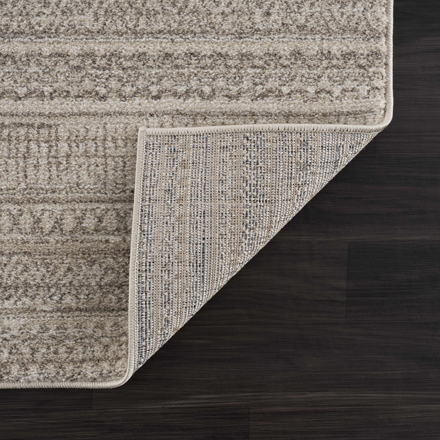 Nate Beige Tribal High Pile Carpet