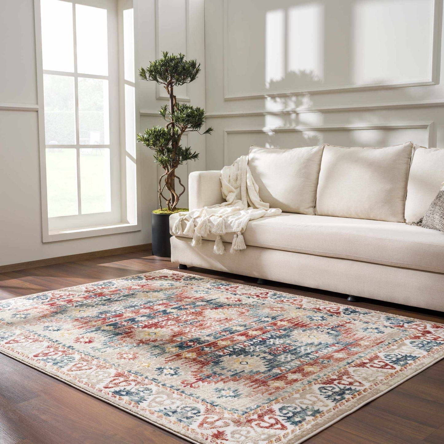 Bindi Blue & Rose Area Rug