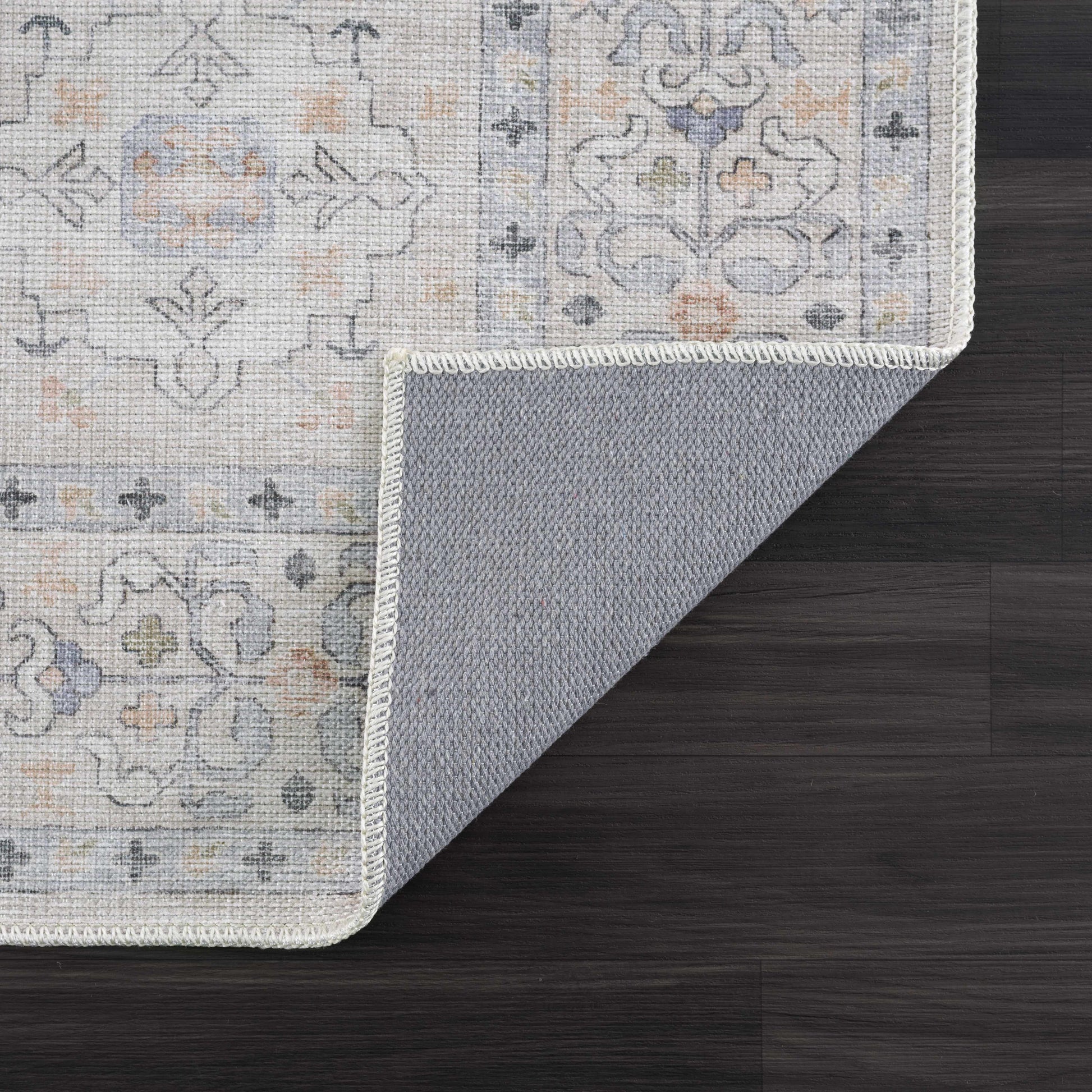 Beige Beckett Vintage Washable Area Rug - Clearance